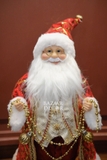 Ông già Noel Royal 60cm - Áo choàng đỏ vàng kim sa