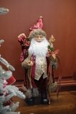 Ông già Noel Royal 80cm - Nhung đỏ đô