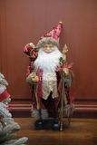 Ông già Noel Royal 80cm - Nhung đỏ đô