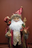 Ông già Noel Royal 80cm - Nhung đỏ đô