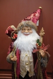 Ông già Noel Royal 80cm - Nhung đỏ đô