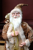 Ông già Noel áo choàng đồng gắn kim sa Gatsby 90cm 120cm