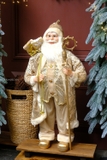 Ông già Noel áo choàng Gold Bling Bling 90cm 120cm