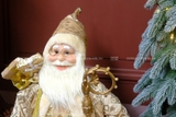 Ông già Noel áo choàng Gold Bling Bling 90cm 120cm