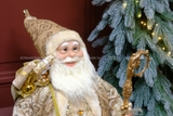 Ông già Noel áo choàng Gold Bling Bling 90cm 120cm