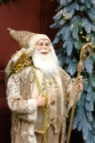 Ông già Noel áo choàng Gold Bling Bling 90cm 120cm