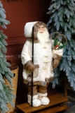 Ông già Noel áo choàng lông tuyết Bắc Âu 90cm 120cm