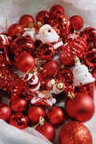 .Hộp 39 phụ kiện & châu đỏ trắng - Santa Claus in Snowland