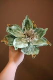 Cành hoa trạng nguyên mộc lan cánh tròn 24cm - Xanh rêu