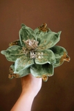 Cành hoa trạng nguyên mộc lan cánh tròn 24cm - Xanh rêu