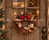 Vòng nguyệt quế 30cm Rustic Gingerbread
