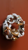 Vòng nguyệt quế 30cm Snowy Woodland