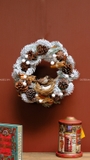 Vòng nguyệt quế 30cm Snowy Woodland