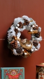 Vòng nguyệt quế 30cm Snowy Woodland