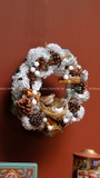 Vòng nguyệt quế 30cm Snowy Woodland