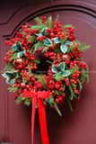 Vòng nguyệt quế 55cm Holly & Berries