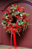 Vòng nguyệt quế 55cm Holly & Berries