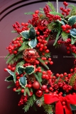 Vòng nguyệt quế 55cm Holly & Berries