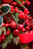 Vòng nguyệt quế 55cm Holly & Berries