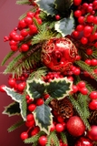 Vòng nguyệt quế 55cm Holly & Berries