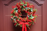 Vòng nguyệt quế 55cm Holly & Berries