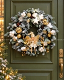 Vòng nguyệt quế 60cm Snowfall Angel