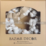 [Nhận đặt ≥10 cái] Vòng hoa khô Snow Cotton size 30