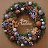 Vòng nguyệt quế 45cm Gingerbread & Blueberry