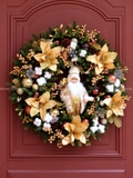 Vòng nguyệt quế khổng lồ 90cm Grand Noel Royal