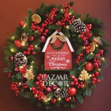 Vòng nguyệt quế 70cm The Christmas Barn (PE)