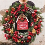 Vòng nguyệt quế 70cm The Christmas Barn (PE)