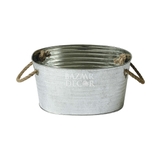 Xô nhôm thiếc oval quai thừng size XL