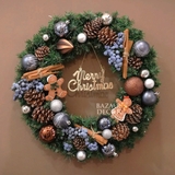 Vòng nguyệt quế 45cm Gingerbread & Blueberry