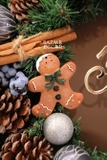 Vòng nguyệt quế 45cm Gingerbread & Blueberry