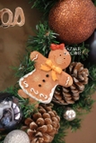 Vòng nguyệt quế 45cm Gingerbread & Blueberry