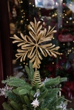 Chóp cây thông - Ngôi sao hoa tuyết 6 cánh 33cm