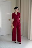 Áo kiểu ôm vừa dài ngang hông cài lệch
