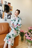 Áo kiểu cổ tròn tay dài À LA ROSE