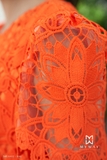 Outlet | Đầm xòe ren dáng dài Orange Lace
