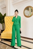 (3 màu) Quần ống suông rộng Black & Green