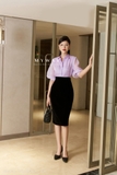 Outlet | (6 màu) Áo sơ mi tay lỡ bồng Office Lady