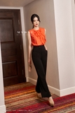 Áo kiểu không tay bèo nhún Orange