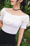 Quần short cạp cao basic khóa sau cá tính