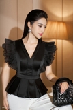 Outlet | Áo kiểu cổ V dáng Peplum