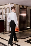Quần ống vẩy phối cúc basic