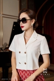 (3 màu) Chân váy xòe xếp ly bản to họa tiết My Way