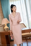 Chân váy ôm basic PeachPuff