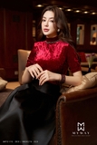 (3 màu) Áo cotton thun cổ lọ tay ngắn
