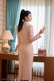 Chân váy ôm basic PeachPuff