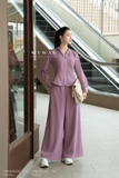 Áo cotton ôm vừa cổ có mũ tay dài khóa trước